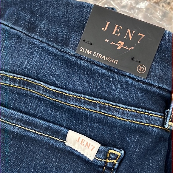 Jen7 by 7 for all mankind Slim Straight Jean - Picture 3 of 7